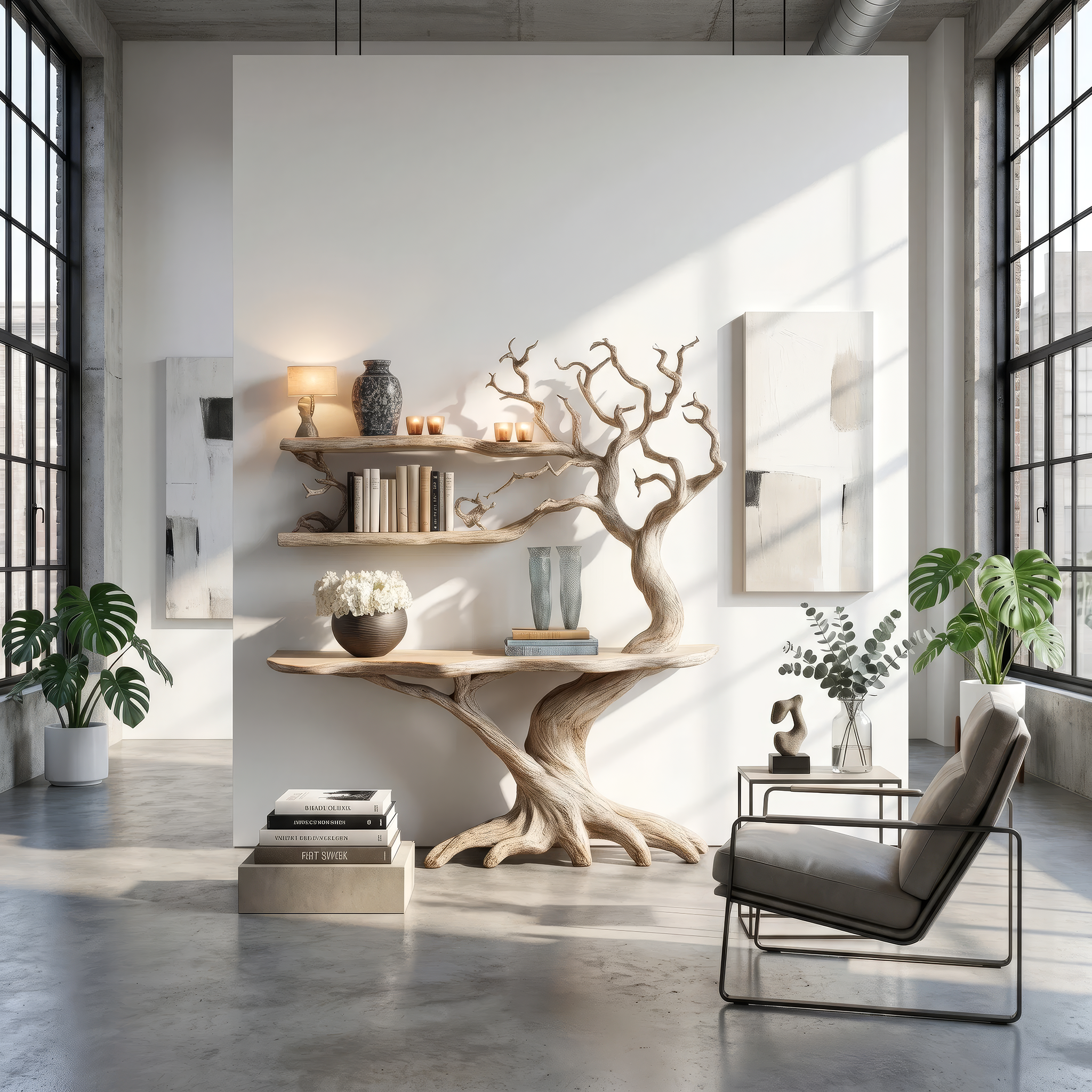 console table with shelves 4