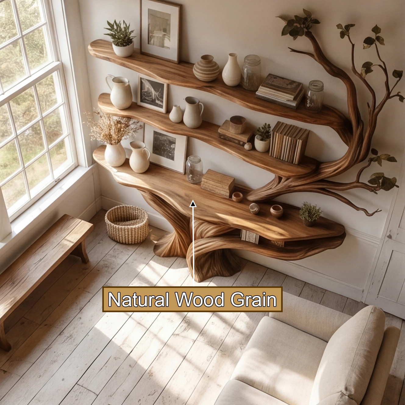 console table with shelves 1