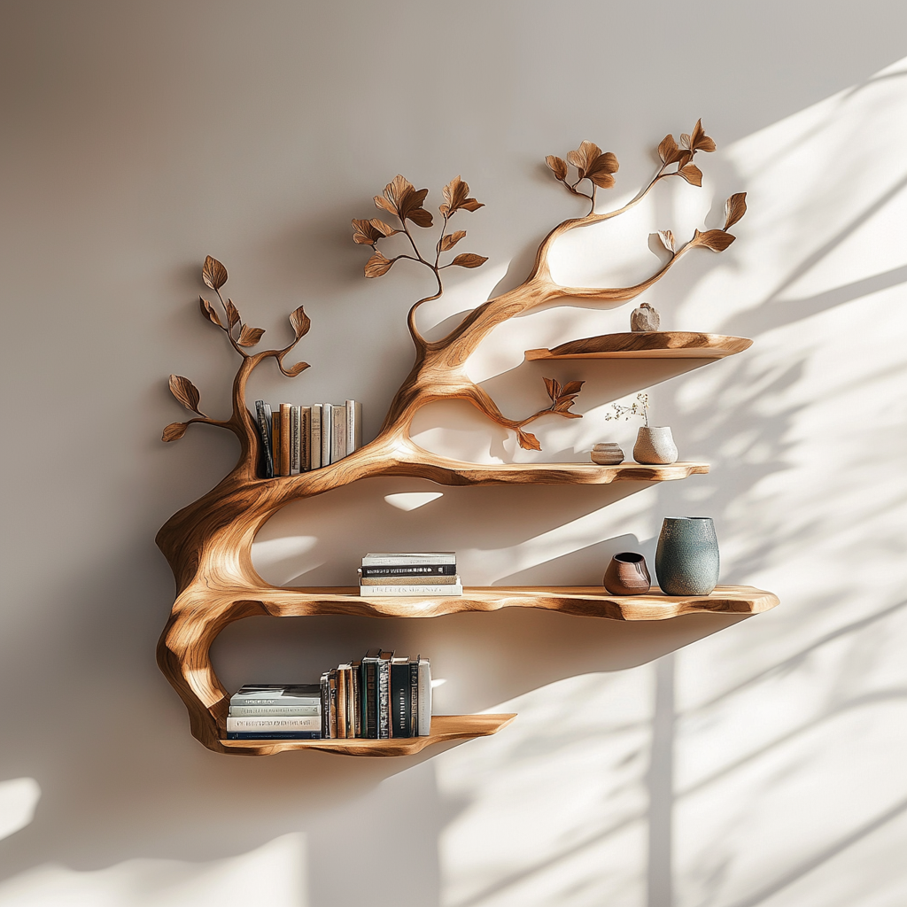 tree branch bookshelf 2