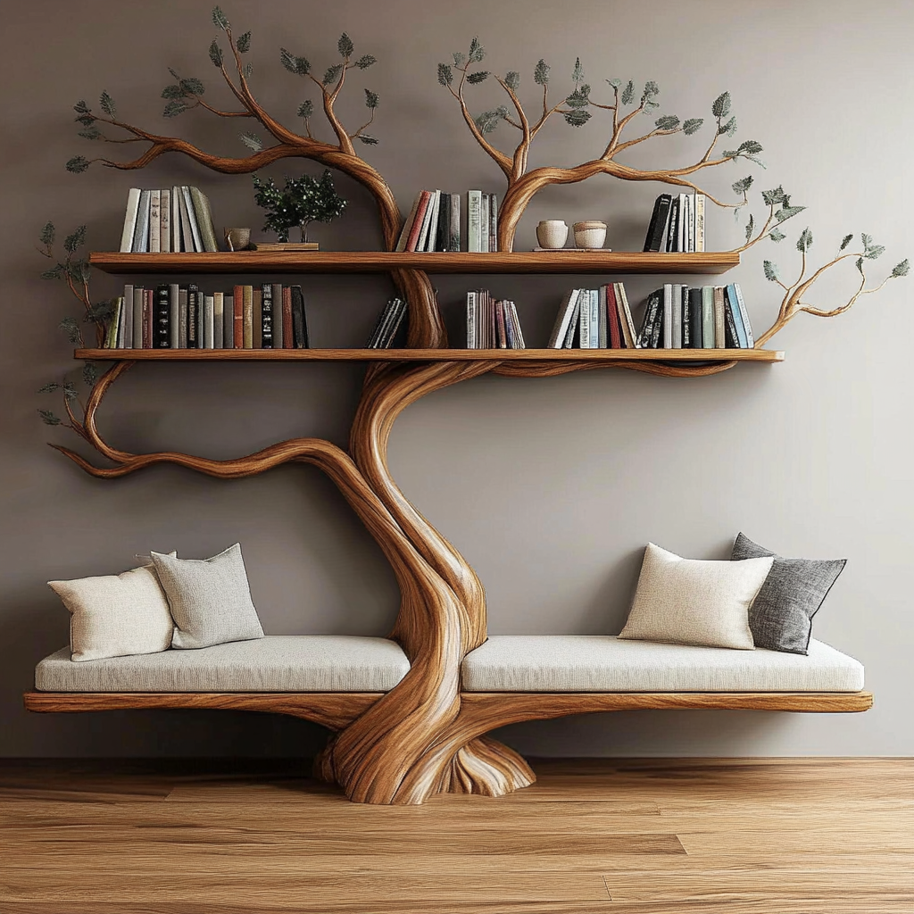 tree branch bookshelf 4