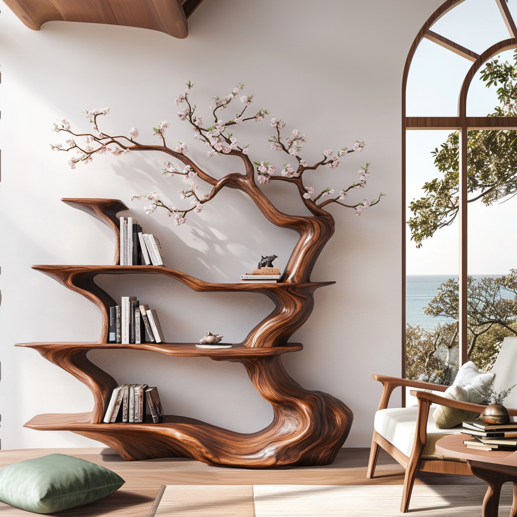 tree branch bookshelf 2
