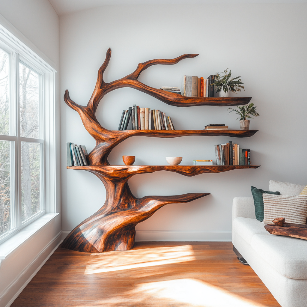 decorative tree bookcase 4