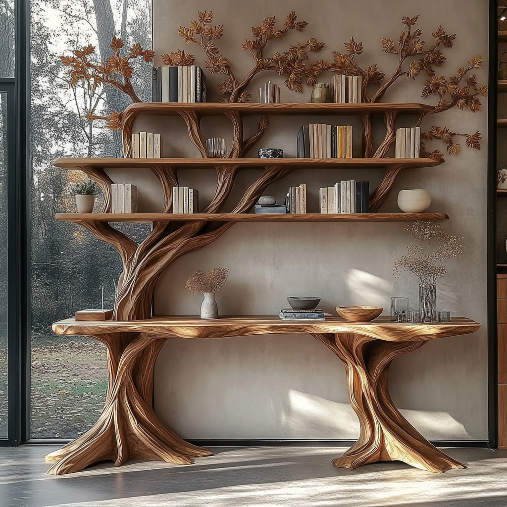 tree branch bookshelf 3