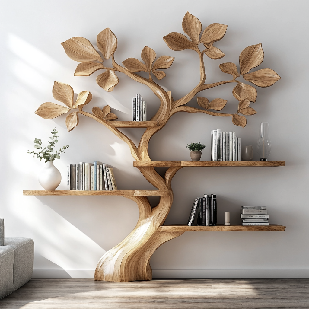 tree bookshelf 4